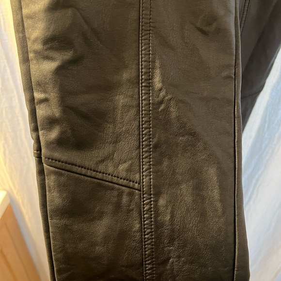 Free People Faux leather Pants with side detail - Picture 3 of 5